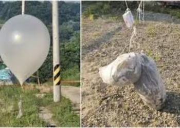 Rác do khinh khí cầu Triều Tiên thả xuống khu phức hợp tổng thống Hàn Quốc